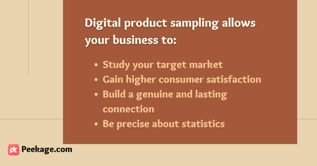 digital product sampling benefits